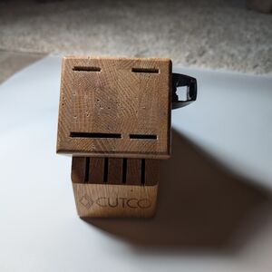 Cutco Wooden Knife Block - Elegant Brown Storage Solution